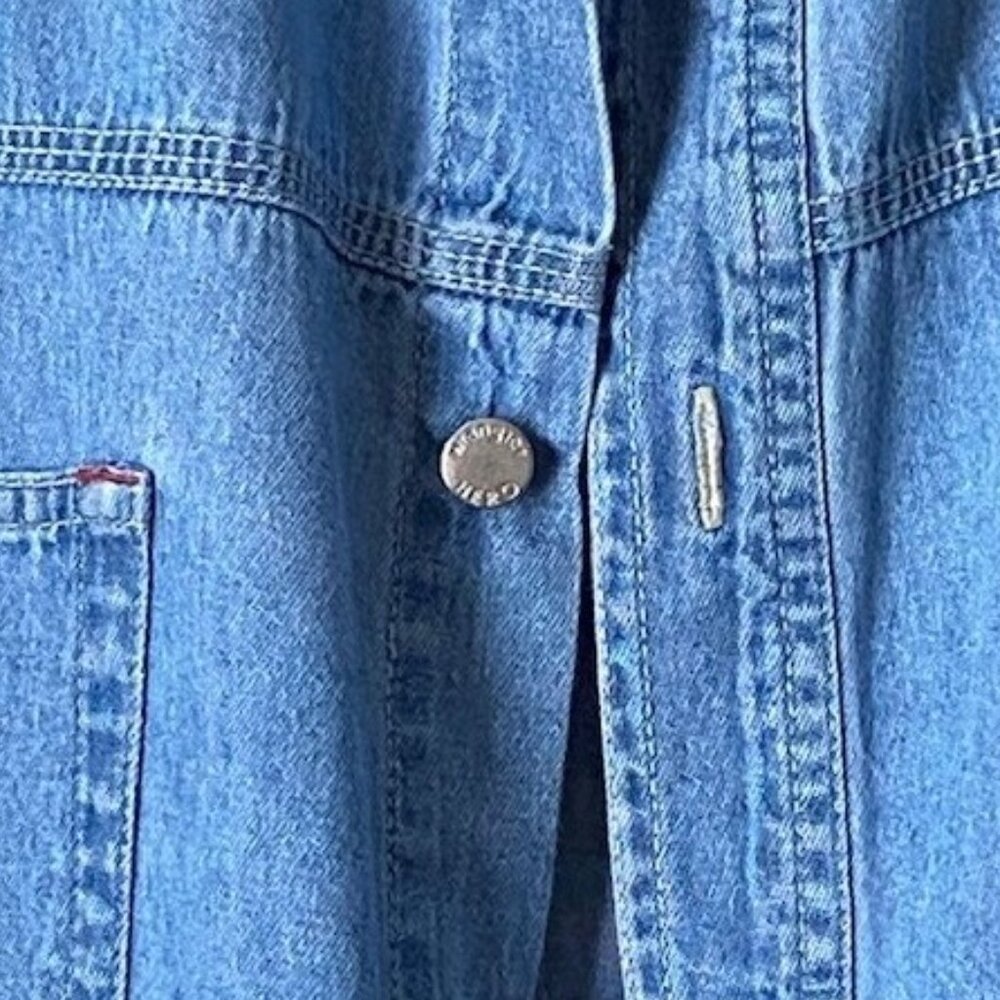 Women's Button-Down Jean Shirt - Picture 2 of 4
